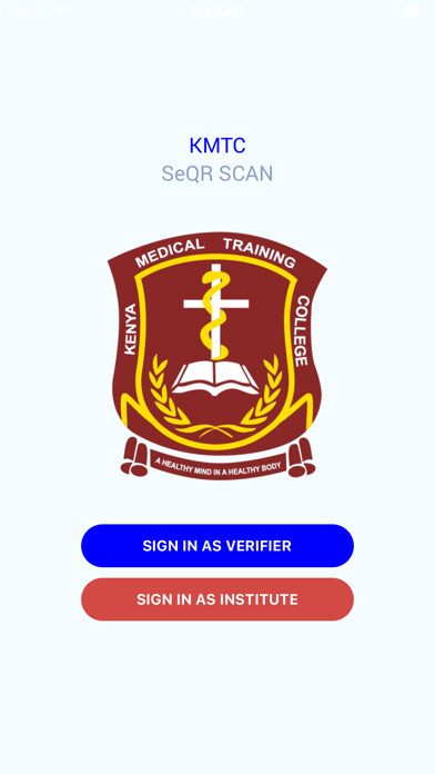 Emulate iPhone app KMTC SeQR Scan using MyAndroid