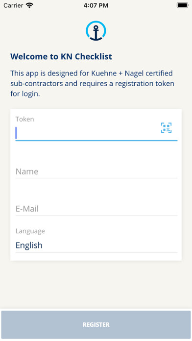 Emulate iPhone app KN Checklist using MyAndroid