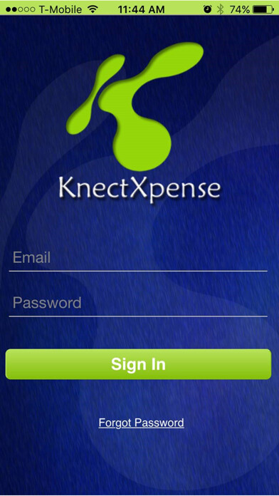 Emulate iPhone app KnectXpense using MyAndroid