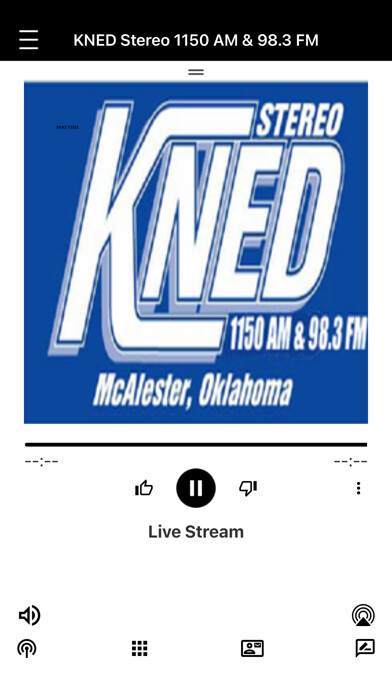 Emulate iPhone app KNED 1150AM & 98.3FM using MyAndroid