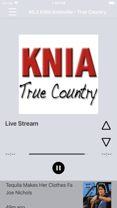 Emulate iPhone app KNIA 95.3 using MyAndroid