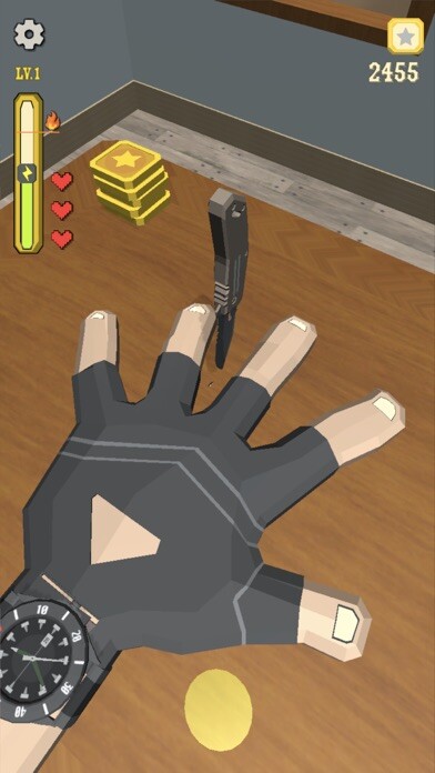 Emulate iPhone app Knife Game - Stab Fingers using MyAndroid Emulate iPhone app Knife Game - Stab Fingers using MyAndroid