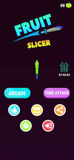 Run android online APK Knife Hit Fruit Slicer Smashing 3D master 2021 from MyAndroid or emulate Knife Hit Fruit Slicer Smashing 3D master 2021 using MyAndroid