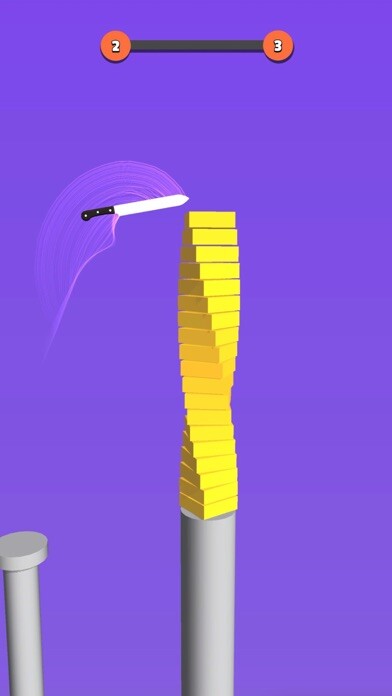 Emulate iPhone app Knife Jump Cut using MyAndroid