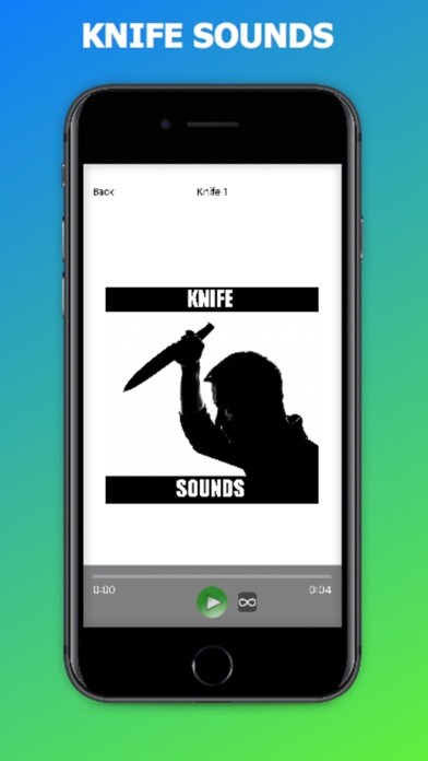Emulate iPhone app Knife Sound Effects using MyAndroid