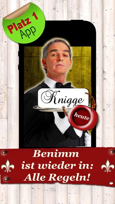 Emulate iPhone app Knigge heute - Benimm ist in! using MyAndroid Emulate iPhone app Knigge heute - Benimm ist in! using MyAndroid