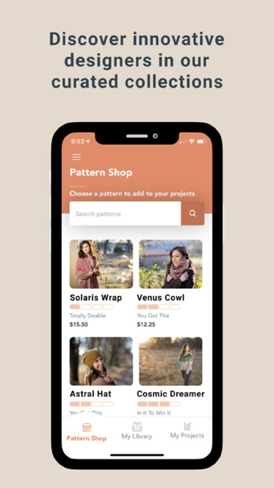 Emulate iPhone app Knitrino - Knitting App using MyAndroid Emulate iPhone app Knitrino - Knitting App using MyAndroid