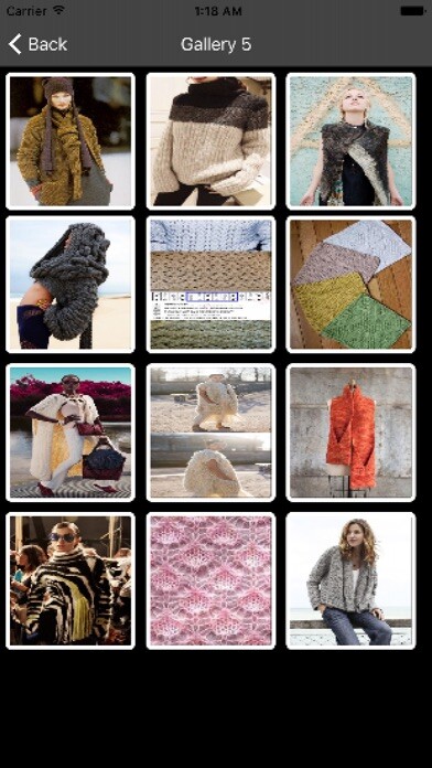 Emulate iPhone app Knitting Designs using MyAndroid