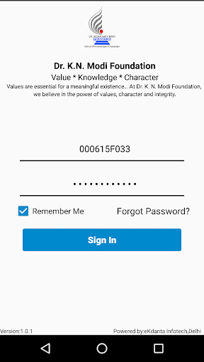 Run android online APK KNMODI Campus from MyAndroid or emulate KNMODI Campus using MyAndroid
