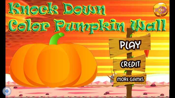 Emulate Android APK Knock Down Color Pumpkin Wall