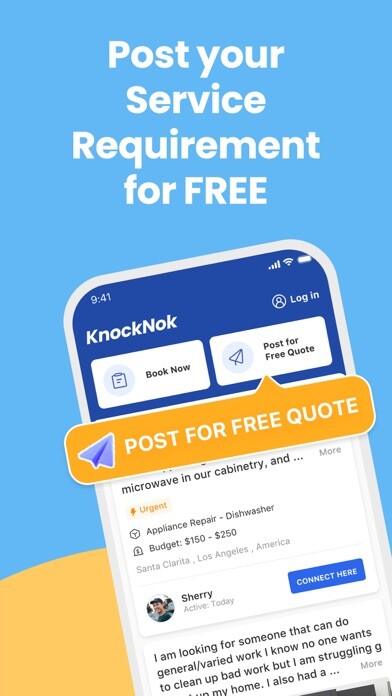 Emulate iPhone app KnockNok-Local Handyman Help using MyAndroid Emulate iPhone app KnockNok-Local Handyman Help using MyAndroid
