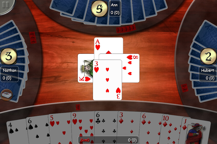 Emulate iPhone app Knockout Whist Gold using MyAndroid