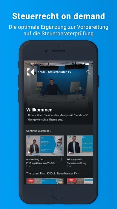 Emulate iPhone app KNOLL Steuerberater TV using MyAndroid Emulate iPhone app KNOLL Steuerberater TV using MyAndroid
