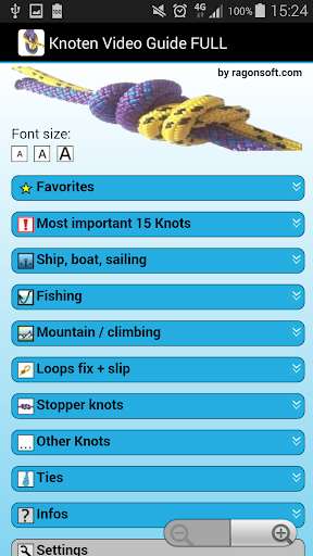 Run android online APK Knot Video Guide FULL from MyAndroid or emulate Knot Video Guide FULL using MyAndroid