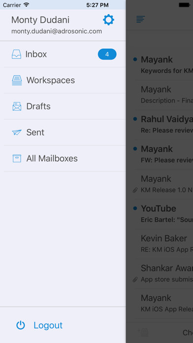 Emulate iPhone app Knowledgemill using MyAndroid