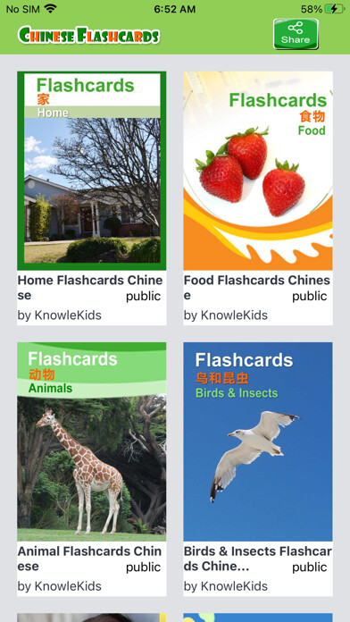 Emulate iPhone app KnowleKids Chinese Flashcards using MyAndroid Emulate iPhone app KnowleKids Chinese Flashcards using MyAndroid