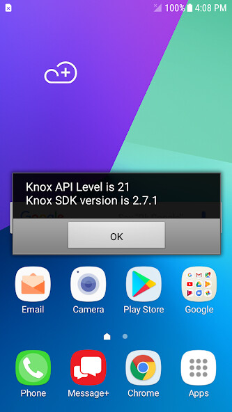 Run android online APK Knox API Check from MyAndroid or emulate Knox API Check using MyAndroid