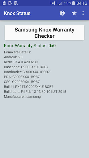Emulate Android APK KNOX Status Samsung Emulate Android APK KNOX Status Samsung