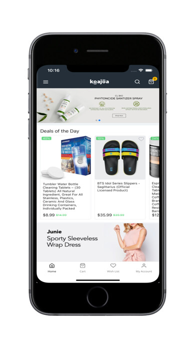 Emulate iPhone app KoaJoa Shopping using MyAndroid Emulate iPhone app KoaJoa Shopping using MyAndroid