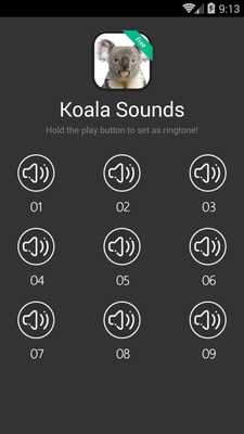 Emulate Android APK Koala Bear (Animal) Sounds