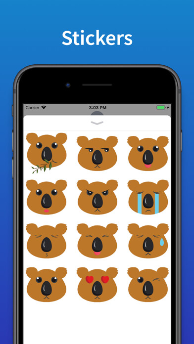 Emulate iPhone app Koala Emoji & Bear Stickers using MyAndroid Emulate iPhone app Koala Emoji & Bear Stickers using MyAndroid