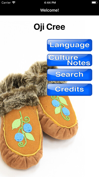 Emulate iPhone app KOBE Learn Oji-Cree using MyAndroid