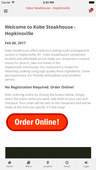 Run android online APK Kobe Steakhouse - Hopkinsville from MyAndroid or emulate Kobe Steakhouse - Hopkinsville using MyAndroid Run android online APK Kobe Steakhouse - Hopkinsville from MyAndroid or emulate Kobe Steakhouse - Hopkinsville using MyAndroid
