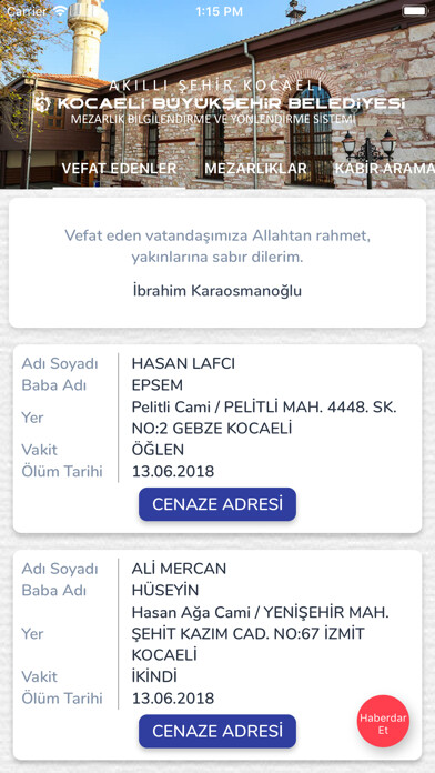 Emulate iPhone app Kocaeli MBYS using MyAndroid Emulate iPhone app Kocaeli MBYS using MyAndroid