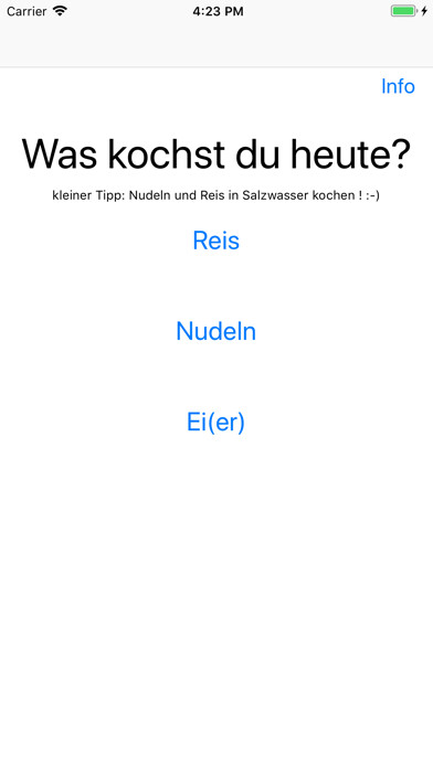 Emulate iPhone app Kochhilfe using MyAndroid Emulate iPhone app Kochhilfe using MyAndroid