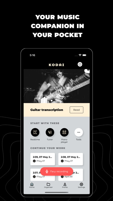 Emulate iPhone app KODAI - Audio to midi using MyAndroid Emulate iPhone app KODAI - Audio to midi using MyAndroid