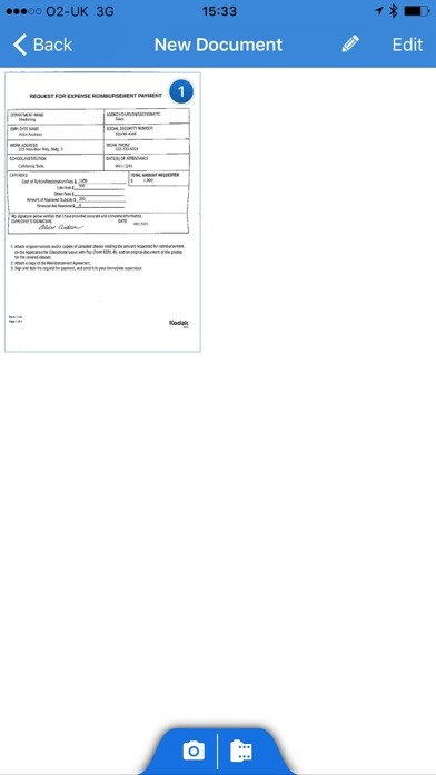 Emulate iPhone app Kodak Info Input using MyAndroid