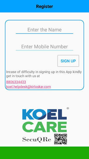 Run android online APK KOEL CARE SecuQRe from MyAndroid or emulate KOEL CARE SecuQRe using MyAndroid