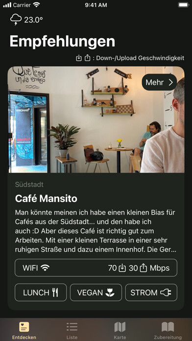 Emulate iPhone app KOFFII Cologne using MyAndroid