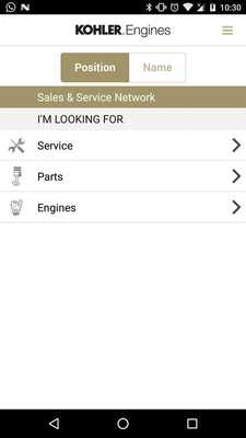Emulate Android APK Kohler-Lombardini Network