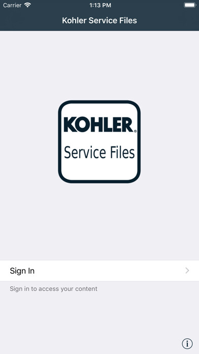 Emulate iPhone app Kohler Power Service Files using MyAndroid