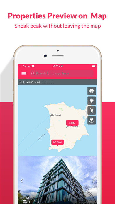 Emulate iPhone app Koh Samui Real Estate using MyAndroid Emulate iPhone app Koh Samui Real Estate using MyAndroid