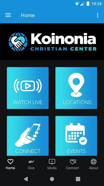 Emulate iPhone app Koinonia Christian Center using MyAndroid Emulate iPhone app Koinonia Christian Center using MyAndroid