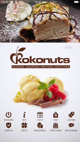 Run android online APK Kokonuts Gelateria Bar from MyAndroid or emulate Kokonuts Gelateria Bar using MyAndroid