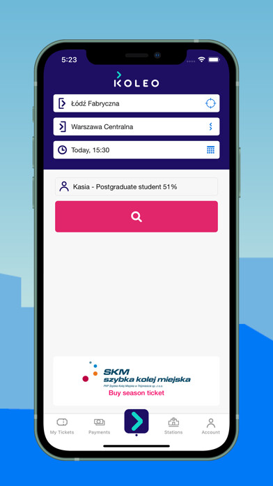 Emulate iPhone app KOLEO using MyAndroid