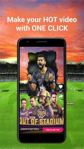 Run android online APK Kolkata Knight Riders: IPL Cheering Video Maker from MyAndroid or emulate Kolkata Knight Riders: IPL Cheering Video Maker using MyAndroid