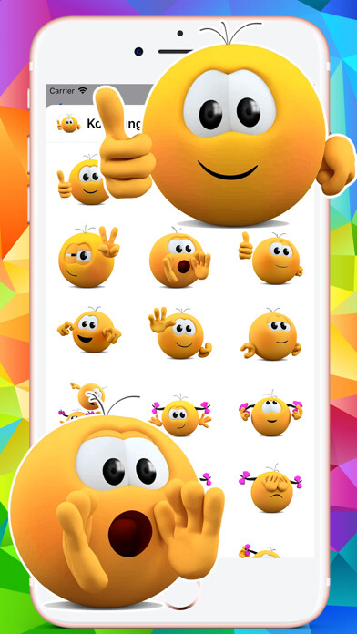 Emulate iPhone app Kolobanga Sticker For iMessage using MyAndroid Emulate iPhone app Kolobanga Sticker For iMessage using MyAndroid