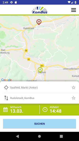 Emulate iPhone app KomBus using MyAndroid Emulate iPhone app KomBus using MyAndroid
