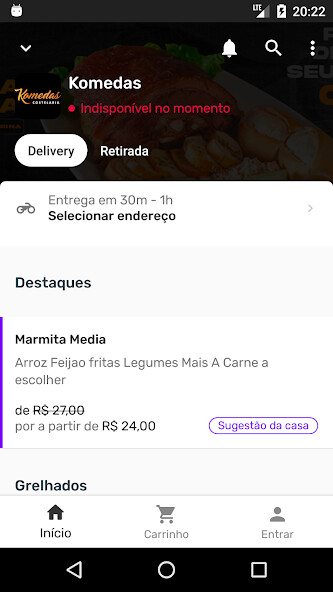 Run android online APK Komedas Delivery from MyAndroid or emulate Komedas Delivery using MyAndroid
