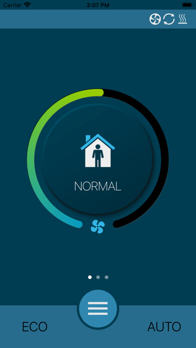 Emulate iPhone app Komfovent Control: Cloud based using MyAndroid
