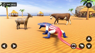 Emulate iPhone app Komodo Dragon Rampage 3D using MyAndroid