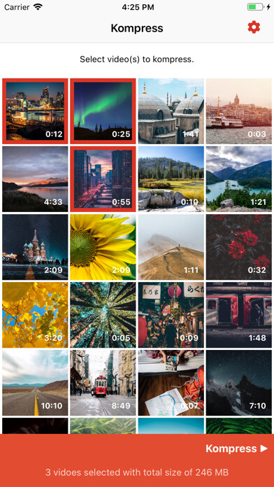 Emulate iPhone app Kompress - Video compression using MyAndroid Emulate iPhone app Kompress - Video compression using MyAndroid