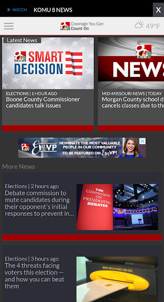 Run android online APK KOMU News from MyAndroid or emulate KOMU News using MyAndroid