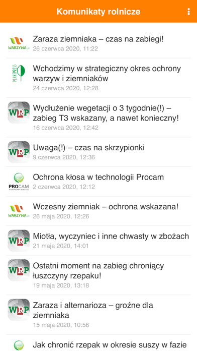 Emulate iPhone app Komunikaty rolnicze using MyAndroid Emulate iPhone app Komunikaty rolnicze using MyAndroid