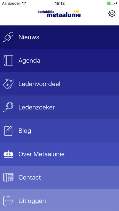 Emulate iPhone app Koninklijke Metaalunie using MyAndroid