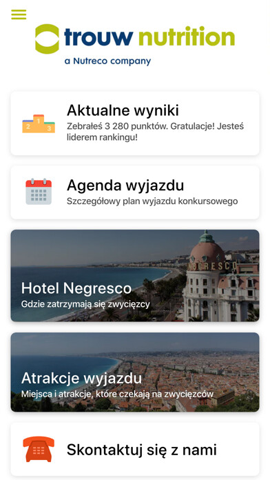 Emulate iPhone app Konkurs Trouw Nutrition using MyAndroid Emulate iPhone app Konkurs Trouw Nutrition using MyAndroid